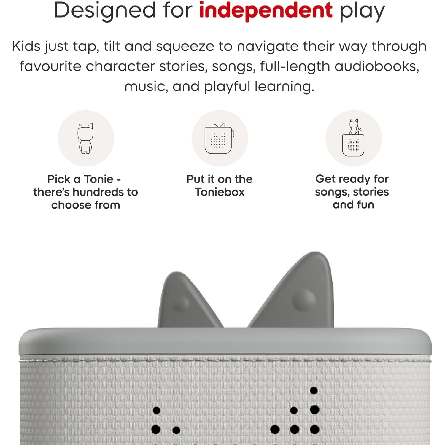 Buy tonies,Toniebox 2 Starter Set – Moon Grey with Creative Tonie “Rubie” Interactive Audio Player for Kids - Gadcet UK | UK | London | Scotland | Wales| Near Me | Cheap | Pay In 3 | Reading Toys